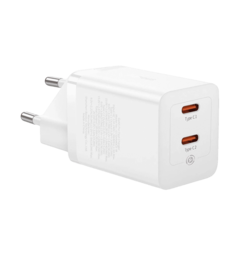 Адаптер Baseus GaN5 Pro 40W Type-C+Type-C (white) (CCGP180102)