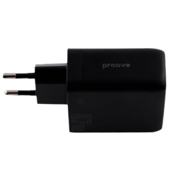 Адаптер Proove Shot GaN 67W (2Type-C + USB) (black)
