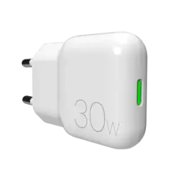 Адаптер Puro Power Delivery Super Mini Ultra-Slim Wall Charger GaN 1 USB-C, 30W White PUFCMTCUSBC30WG1WHI