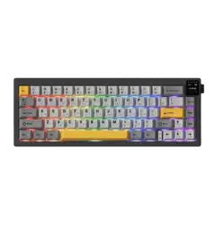 Бездротова механічна клавіатура Ajazz AK650 Flying Fish Switch - Black (AK650-FF-BGY)