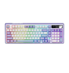 Бездротова механічна клавіатура Ajazz AK980 Clear Sky Switch - Purple (AK980-CS-PWB)