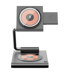 Бездротова Зарядка WIWU [Wi-W023] 3in1 Foldable Series (Grey)