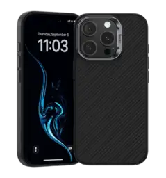 Чохол Benks Magnetic Kevlar ArmorPro Case iP16 Pro Max (600D/Black/Metal Frame)(C.K.FL.AP.BK.A066)