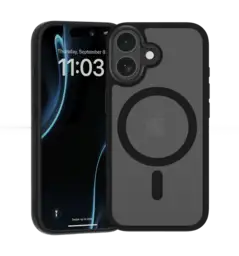 Чохол Benks Mist Magnetic Case for iPhone 17 (Black/ Metal Frame)