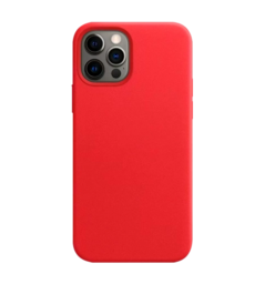 Чехол iPhone 12 Pro Max Leather Case with MagSafe - (PRODUCT)RED (MHKJ3)