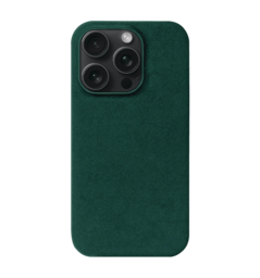 Чохол Kartell  for iPhone 15 Pro MagSafe Alcantara Green