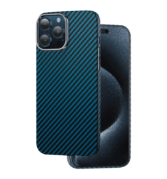 Чохол Keephone Kevilar 100% Aramid Fiber MagSafe Case for 15 Pro Blue (KPKVLM15PBL)