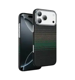 Чохол Keephone KEVLAR STARRY MagSafe Case for 17 Pro Max Black (KPKVSE17PMSY)