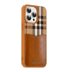 Чохол Keephone Louis Series Case for 15 Pro Brown (MC-0080ip15pbrn)