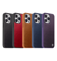 Чохол Keephone Lucca Waxed Leather Case for 15 Pro Max Black (MC-0078ip15pmblk)