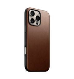 Чохол Nomad Modern Leather Case Brown for iPhone 16 Pro (NM01696285)