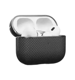 Чохол Pitaka Aramid Fiber Magnetic Plain Black/Grey for Airpods Pro 2nd Gen (APM2401)