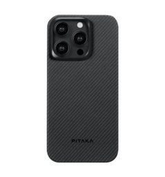 Чохол Pitaka MagEZ Case 4 Twill 600D Black/Grey for iPhone 15 Pro Max (KI1501PMA)