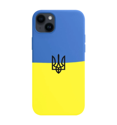 Чохол Silicon Case Ukraine with Trident  iPhone 14 Plus
