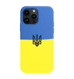 Чохол Silicon Case Ukraine with Trident  iPhone 14 Pro Max