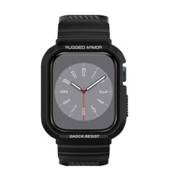 Чохол та ремінець 2в1 Spigen для Apple Watch 45mm/44mm Rugged Armor Pro, Black(062CS25324)