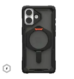 Чохол UAG для iPhone 17, Plasma XTE MagSafe, Black/Pop Orange