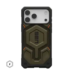 Чохол UAG для iPhone 17 Pro Max, Monarch Pro MagSafe, Kevlar Element Green