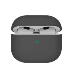 Чохол UNIQ Lino для AirPods 4 Silicone ash grey (UNIQ-AIRPODS(2024)-LINOGRY)