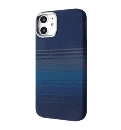 Чохол WAVE Gleam Case with Magnetic Ring iPhone 11 (blue stripes)