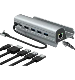 Док-cтанція для Steam Deck (HDMI 2.0,USB 2.0*3,PD,RJ45) Grey