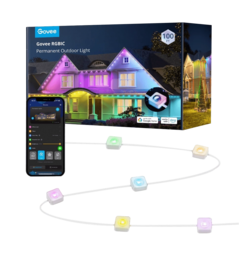 Гірлянда Smart LED Govee H705A Permanent Outdoor Lights, RGBIC, IP67, 30м, кабель прозорий