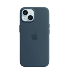 iPhone 15 Silicone Case with MagSafe Storm Blue (MXPF3ZM/A)