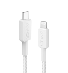 Кабель ANKER 322 USB-C to Lightning - 1.8m Nylon (Білий)