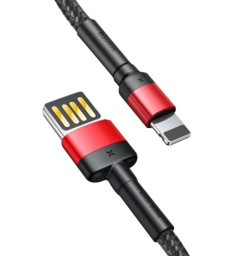 Кабель Baseus Cafule Cable (SpEd) 2.4A 1m Red/Black (CALKLF-G91)