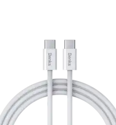 Кабель Benks D47 Type-C/Type-C White 1m (100W) (C.D.SJ.FC.WE.0033)
