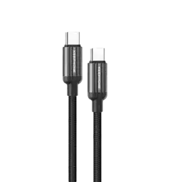 Кабель Keephone PD 60W Type-C to Type-C Pitta Black (KPPITTACCBK) 1m