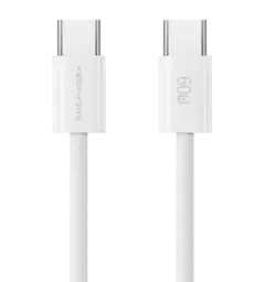 Кабель Keephone PD 60W Type-C to Type-C Woven Cable white 2m (KPWCACC2MWH)