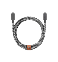 Кабель Native Union Belt Cable USB-C to USB-C Pro 240W Zebra (2.4 m) (BELT-PRO2-ZEB-NP)