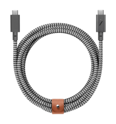 Кабель Native Union Belt Cable USB-C to USB-C Zebra (1.2 m) (BELT-C-ZEB-2-NP)