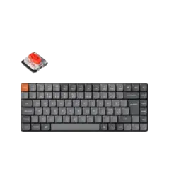 Клавіатура механічна Keychron K3 Max 84Key, Gateron MX 2.0 Red, WL/BT/USB-A, QMK, EN/UKR, White Led,