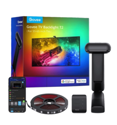 Набір адаптивного підсвічування Govee H605C Envisual TV Backlight T2 with Dual Cameras 55-65', RGBIC, WI-FI/Bluetooth, чорний