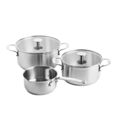 Набір посуду KitchenAid, 5 предметів, 16/20/24 см, 1,5/3,1/4,8 л  (CC005088-001)