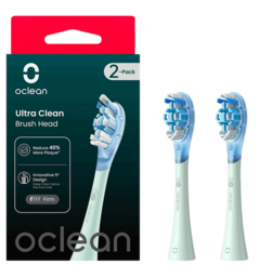 Насадка для зубної електрощітки Oclean UG01 G02 Ultra Gum Care Brush Green (2 шт) (6970810553536)