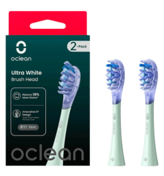 Насадка для зубної електрощітки Oclean UW01 G02 Ultra White Brush Head Green (2 шт) (6970810553529)