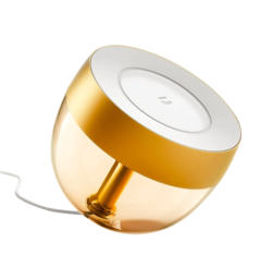 Настільний світильник розумний Philips Hue Iris, 2000K-6500K, RGB, ZigBee, Bluetooth, димування, золотий (929002376402)