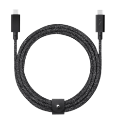 Native Union Belt Cable USB-C to USB-C Pro 240W Cosmos Black (2.4 m) (BELT-PRO2-COS-NP)