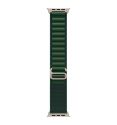 Ремінець 49mm Dark Green Alpine Loop - Medium - Natural Titanium Finish UA