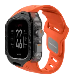 Ремінець AULUMU Carbon Fiber Cover+White Band carbon+orange A01-CF-WT