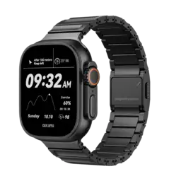 Ремінець AULUMU Full-Titanium Watch Band for Apple watch Black Titanium (UA-C01-BK)