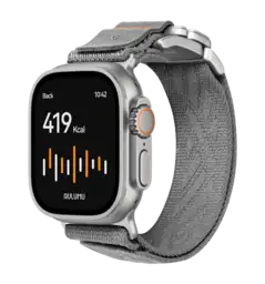 Ремінець AULUMU Titanium Mag Buckle Watch Band,Titanium Buckle - Gray  bk+black C03-TI-SL