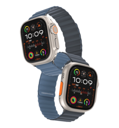 Ремінець Keephone iBands, Silicone Magnetic Snap Light Blue+Dark Blue (KPIBA49LBLDBL)