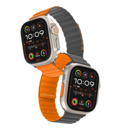 Ремінець Keephone iBands, Silicone Magnetic Snap Orange + Ash Grey (KPIBA49CAHOG)