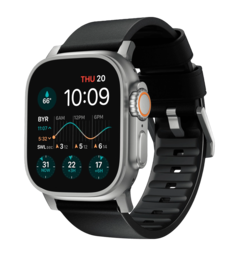 Ремінець Nomad Active Band Pro Silver Hardware Black 46mm/49mm (NM1A41SNW0)