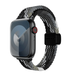 Ремінець Switcheasy Candy Braided Nylon Watch Loop for Apple Watch 40/41/42mm Black/Gray (SAW341237BY24)