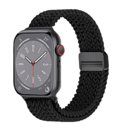 Ремінець Wiwu для Apple Watch 38/40/41mm Braided Nylon magnetic watch band Black